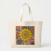 Mandala-stijl Grote Tote Bag (Voorkant)