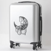 Mandala stijl Halve maan Sticker (Koffer)