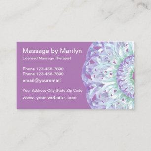 Mandala Stijl Massage Visitekaartje