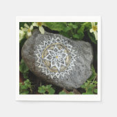 Mandala Stone fotopapier servetten (Voorkant)