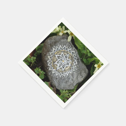 Mandala Stone fotopapier servetten (Hoek)