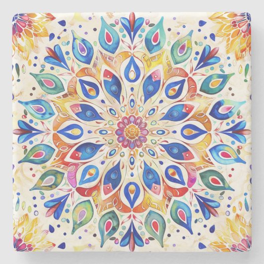 Mandala Stone Onderzetter (Voorkant)