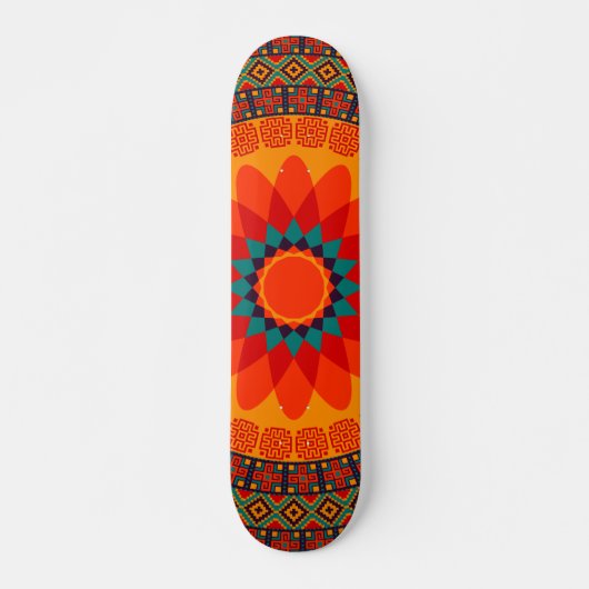 Mandala Style Design #2 Skateboard (Voorkant)
