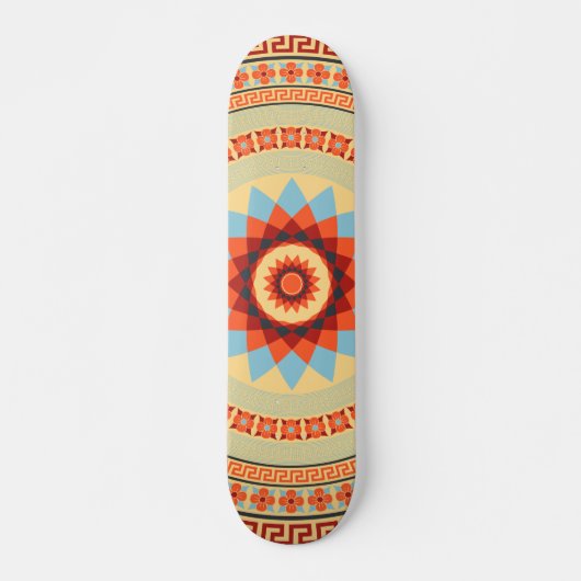 Mandala Style Design #4 Skateboard (Voorkant)