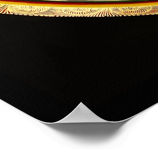 Mandala Syllable Mantra OM MANI PADME HUM Poster (Hoek)