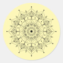 Mandala Symbol  Ronde Sticker
