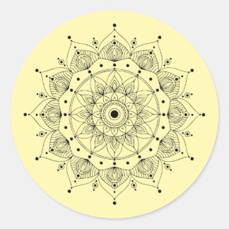 Mandala Symbol  Ronde Sticker