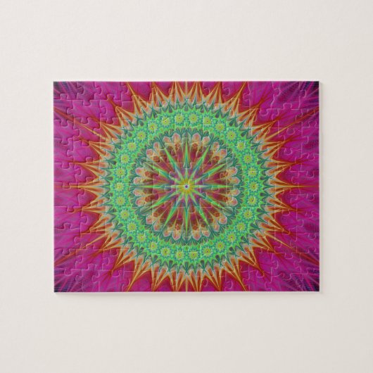 Mandala-symbool Legpuzzel (Horizontaal)