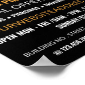 Mandala Symbool, Tatoeage & Body Piercing Studio Poster (Hoek)