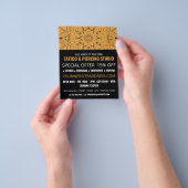 Mandala Symbool, Tattoo & body Piercing Studio Flyer (Hand)