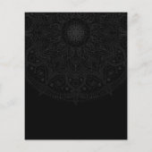 Mandala Symbool, Tattoo & body Piercing Studio Flyer (Achterkant)
