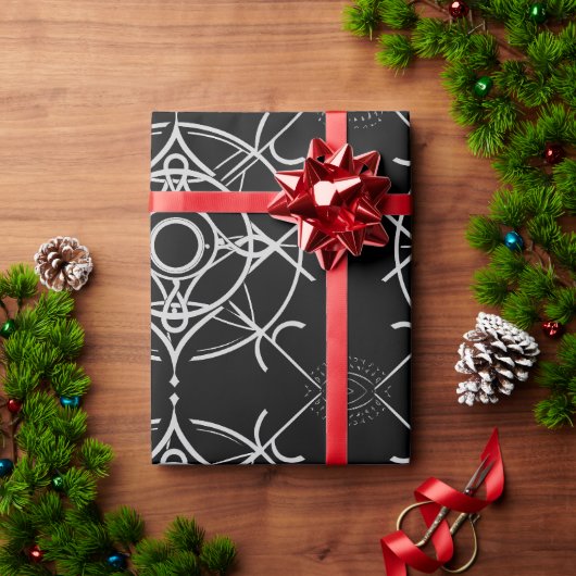 Mandala, symmetrische kunst cadeaupapier (Feestdagen Geschenken)