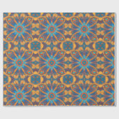 Mandala, symmetrische kunst cadeaupapier (Vlak)