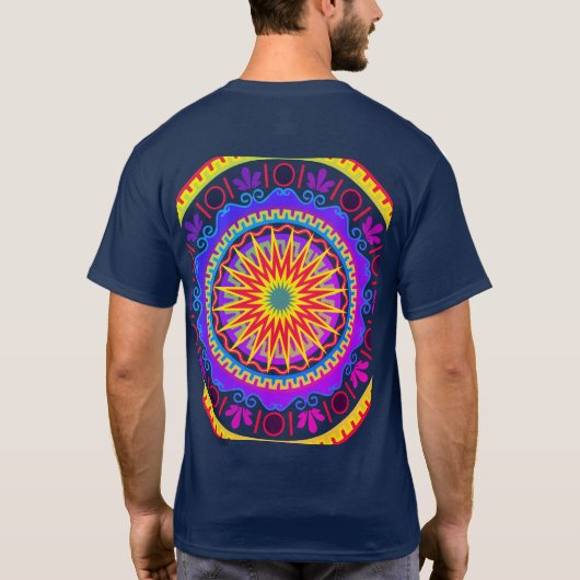 mandala t t-shirt (Achterkant)