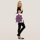 Mandala-tassen en boodschappentas tote bag (Op model)