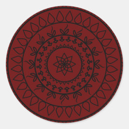 mandala-tattoo-spiritueel-cirkel ronde sticker