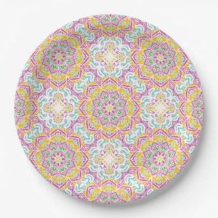 Mandala Tegel Pattern Papieren Bordje