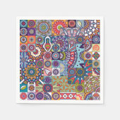 Mandala Tegel Pattern Servet (Voorkant)