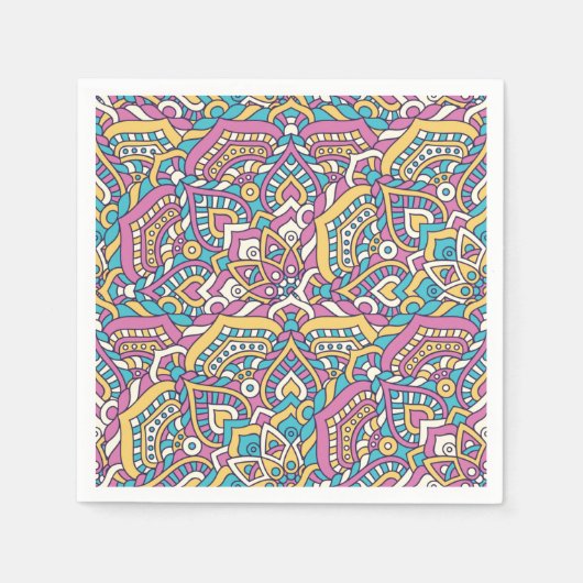 Mandala Tegel Pattern Servet (Voorkant)