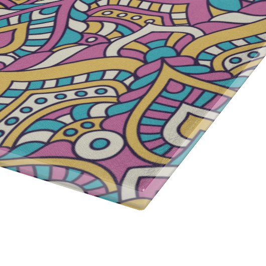 Mandala Tegel Pattern Snijplank (Hoek)