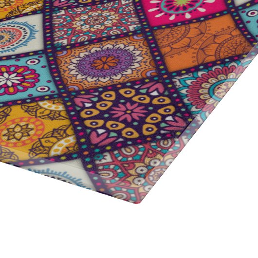 Mandala Tegel Pattern Snijplank (Hoek)