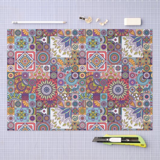 Mandala Tegel Pattern Tissuepapier (Craft)
