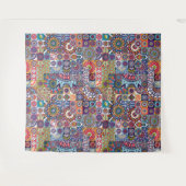 Mandala Tegel Pattern Wandkleed (Voorkant (horizontaal))