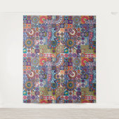 Mandala Tegel Pattern Wandkleed (Voorkant)