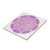 Mandala tegels kleurrijk tegeltje (Zijkant)