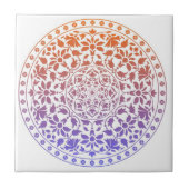 Mandala tegels kleurrijk tegeltje (Voorkant)