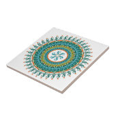 Mandala tegels kleurrijk tegeltje (Zijkant)