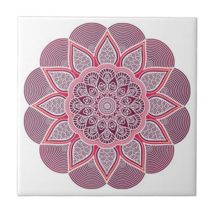Mandala tegels kleurrijk tegeltje