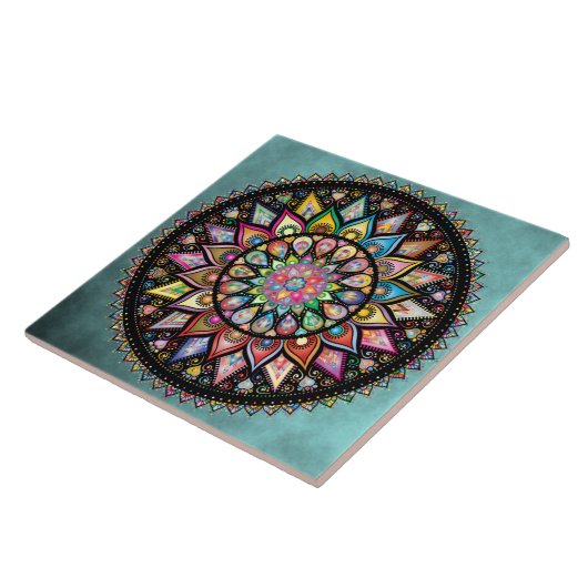 Mandala Tegeltje (Zijkant)