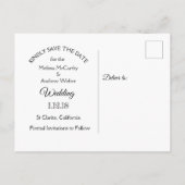 Mandala-thema Trouwkaart Save the Date Aankondigingskaart (Achterkant)