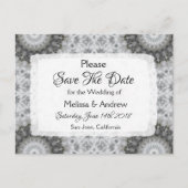 Mandala-thema Trouwkaart Save the Date Aankondigingskaart (Voorkant)
