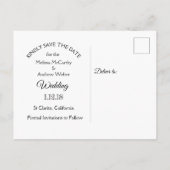 Mandala Thereed Wedding Save the Date Aankondigingskaart (Achterkant)