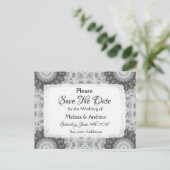 Mandala Thereed Wedding Save the Date Aankondigingskaart (Staand voorkant)