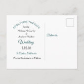 Mandala Thereed Wedding Save the Date Aankondigingskaart (Achterkant)