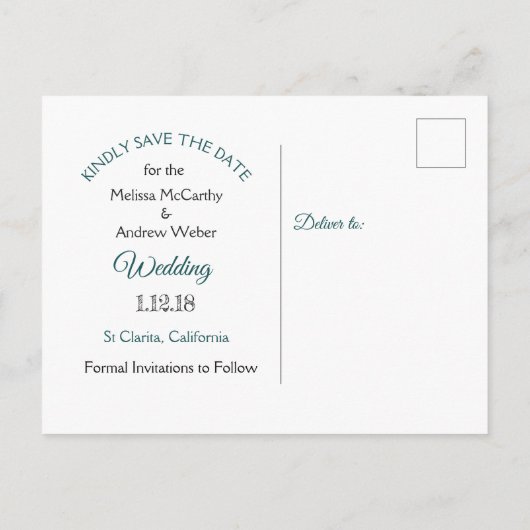 Mandala Thereed Wedding Save the Date Aankondigingskaart (Achterkant)