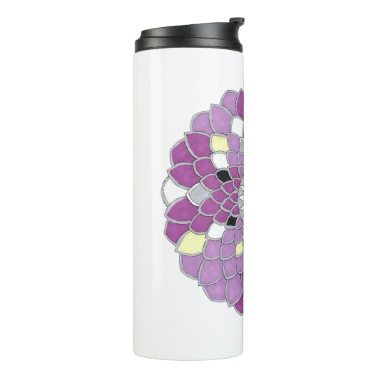 Mandala thermal tumblers thermosbeker (Gedraaid links)