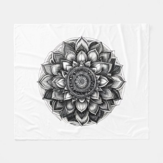 mandala throw blanket fleece deken (Voorkant (Horizontaal))