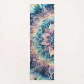 Mandala Tie Kleurstof Roze Boho Waterverf Naam Mon Yogamat (Voorkant)