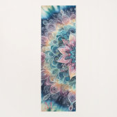 Mandala Tie Kleurstof Roze Boho Waterverf Naam Mon Yogamat (Achterkant)