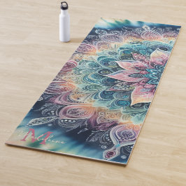 Mandala Tie Kleurstof Roze Boho Waterverf Naam Mon Yogamat