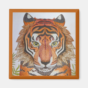 Mandala Tiger Design Magneet