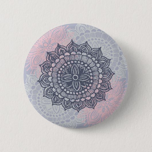 Mandala Tracery Ornament Button (Voorkant)