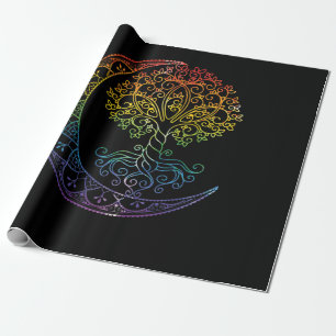 Mandala Tree of Life Tattoo Style Cadeaupapier