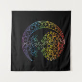 Mandala Tree of Life Tattoo Style Wandkleed (Voorkant (horizontaal))