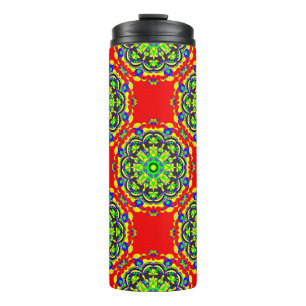 mandala  tribaal naadloos model illustrati thermosbeker