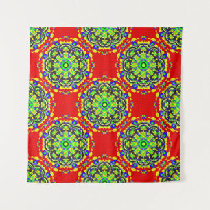 Mandala Tribal: naadloze illustratie Wandkleed